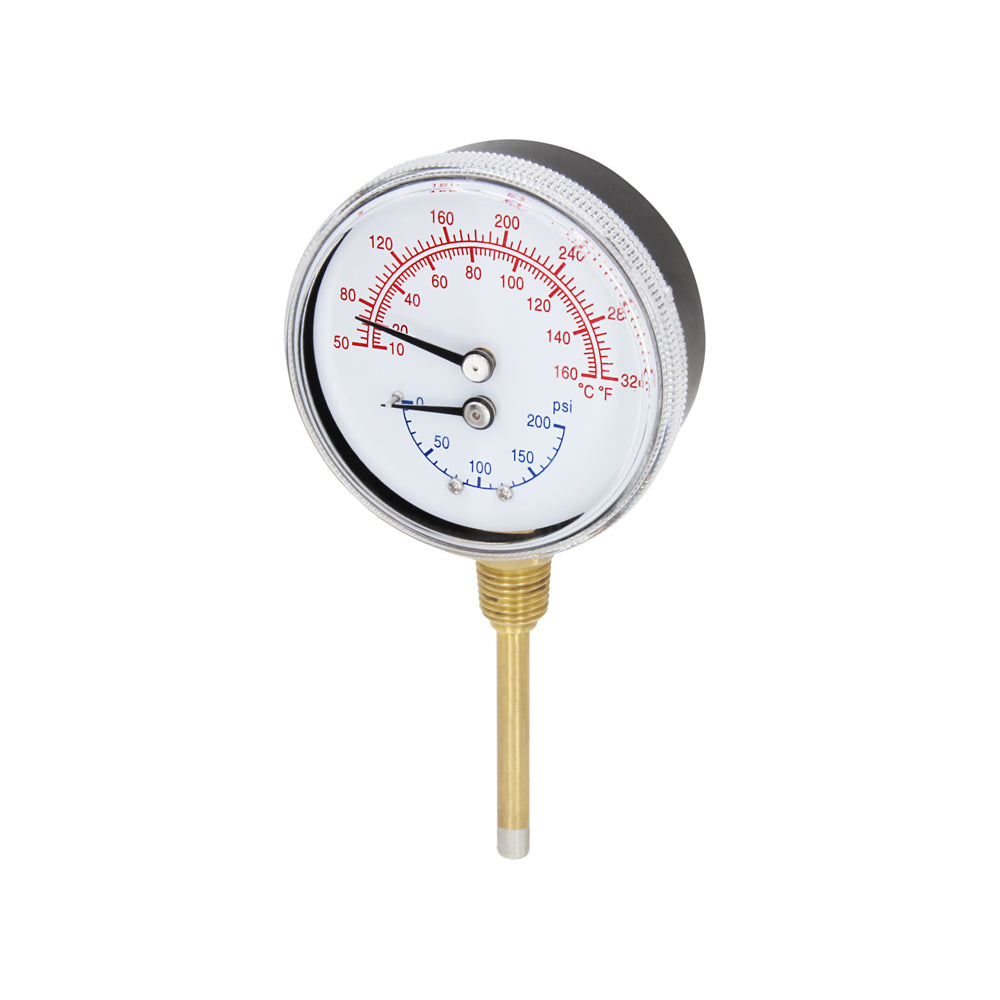 1/4 NPT Thread Temperature Gauge Stainless Thermometer for Boiler