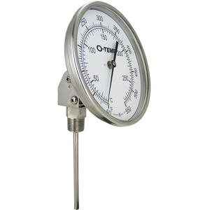 Industrial Dial Thermometer - 5" Adjustable Angle