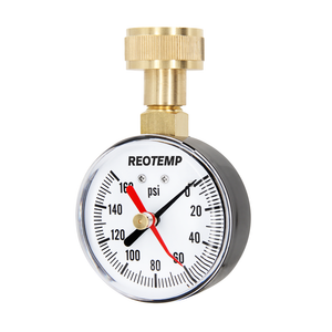 2.5" Home Water Pressure Test Gauge with Max Pointer, 0-160 PSI (Multipack)